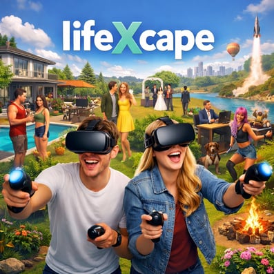 LifeXcape Real People Avatars in Virtual World